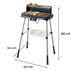 Image 2: Barbecue elettrico con griglia e temperatura regolabile