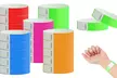 100Pcs Waterproof Hand Bands Neon Wrist Bands for Events Concert Wristbands Adhe - Second Medium
