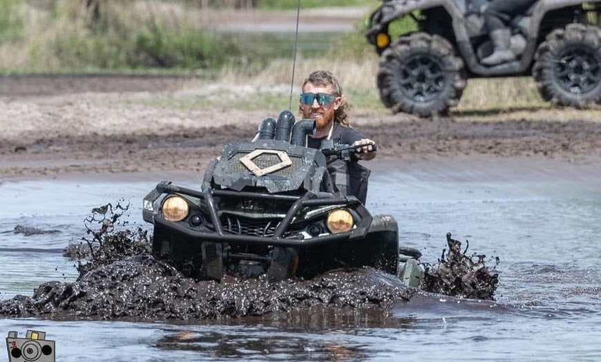 Image 2: 90 Min Guided Off-Road Mud or Trail Tours with ATVs & 2026 Polaris RZR