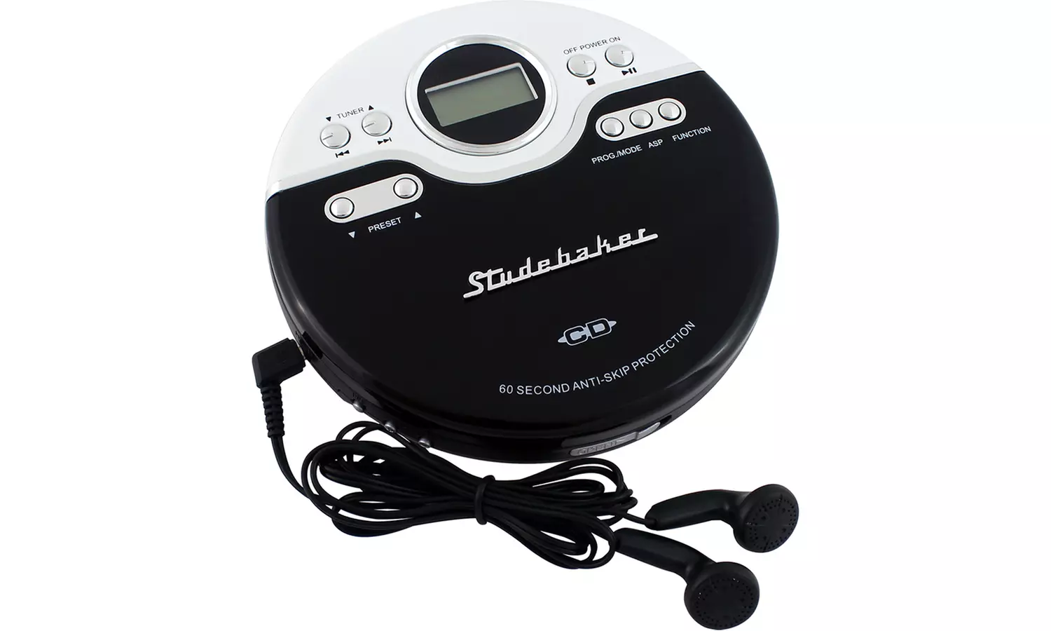 Studebaker Joggable Personal CD Player with FM PLL Radio - Primary Image