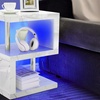 Image 13: High Gloss LED Coffee and Side Table Range