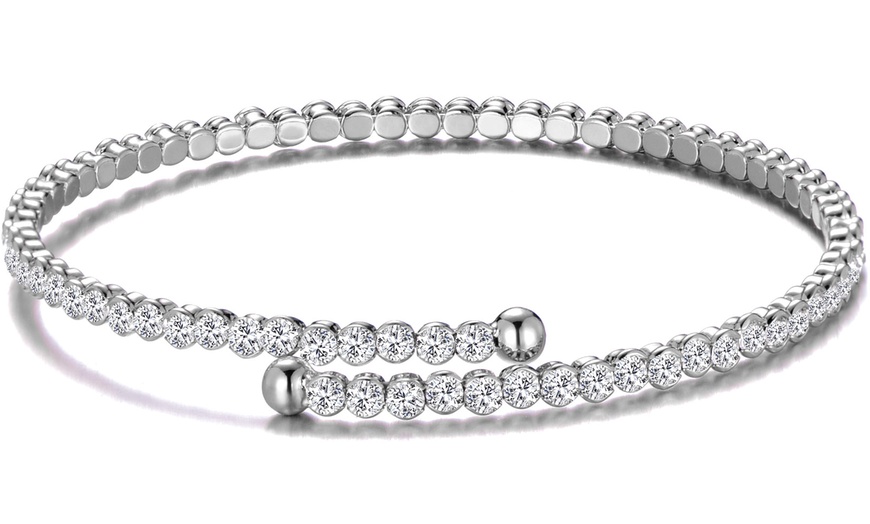 Image 2: Philip Jones Bangle with Crystals from Swarovski®