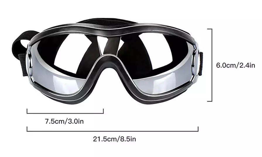 Dog Goggles Cool Sunglasses Large UV Protection Adjustable Strap Dog Glasses Pet