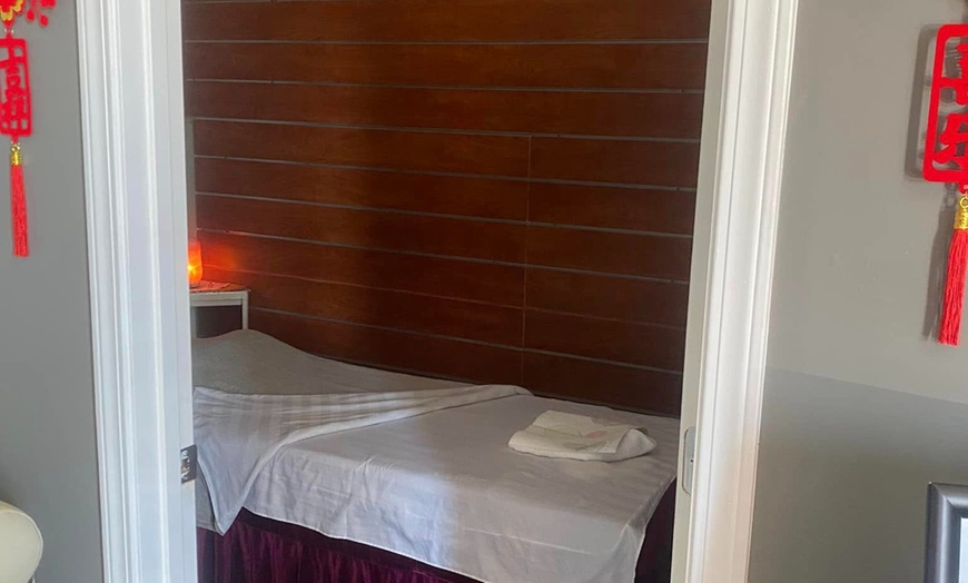 Image 2: Back & Foot Combo Massages for 1 or 2 w/CBD Oil + Optional Hot Stones