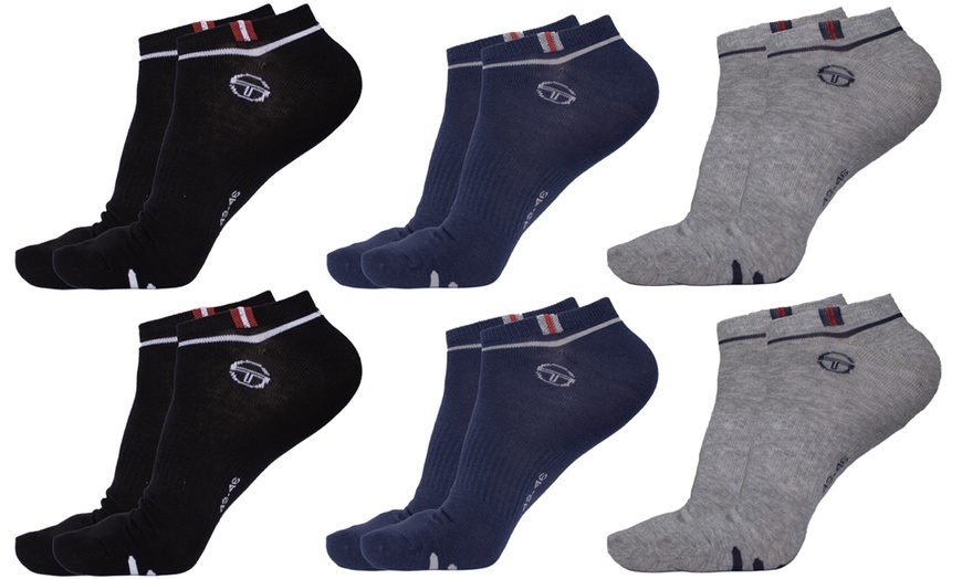 Image 2: Paires de chaussettes invisibles en coton mélangé Sergio Tacchini 
