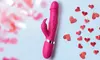 G Spot Clit Rabbit Vibrator Climax 10 Speeds Waterproof Realistic Dildo Sex Gift