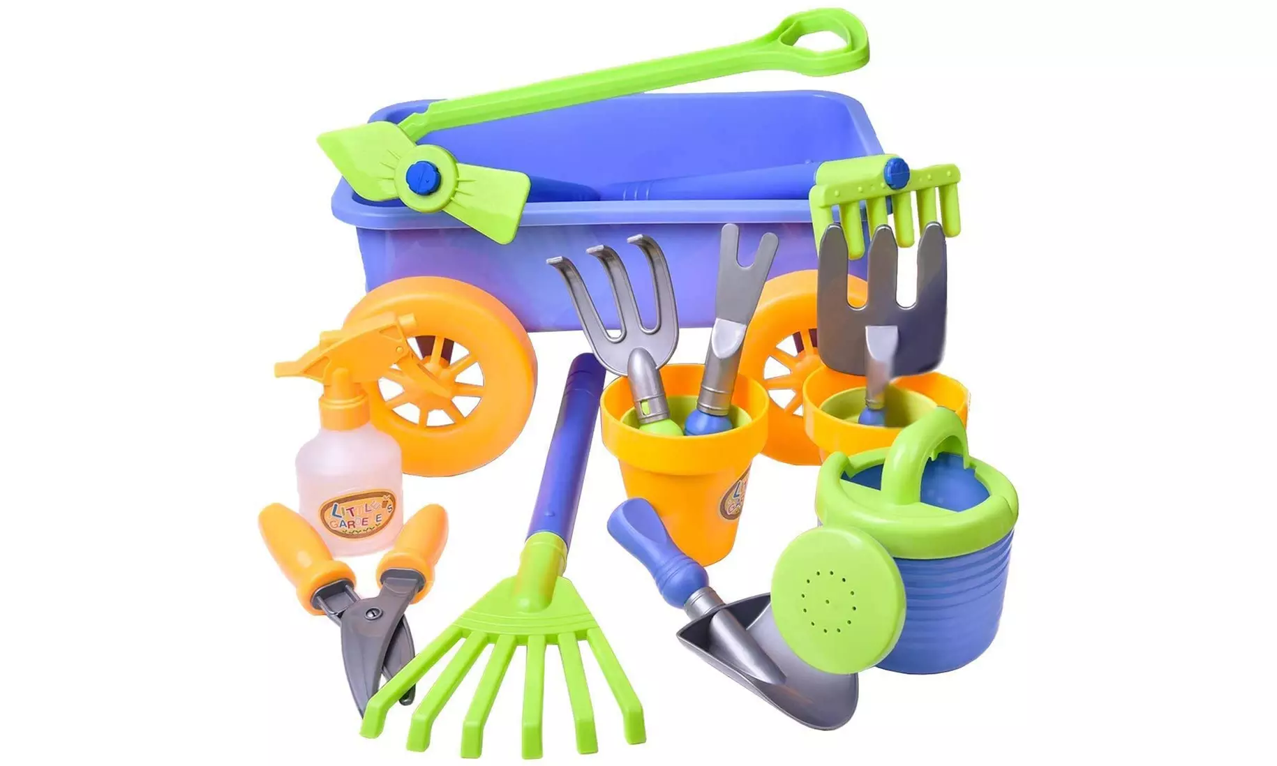 Kids Gardening Play Set with Wheelbarrow and Tools