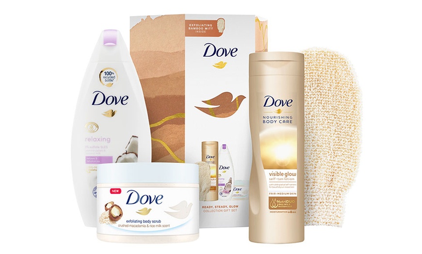 Image 1: Dove Ready Steady Glow Collection Gift Set