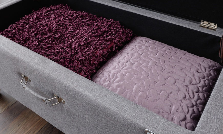 Image 10: Suitcase-Inspired Ottoman Storage