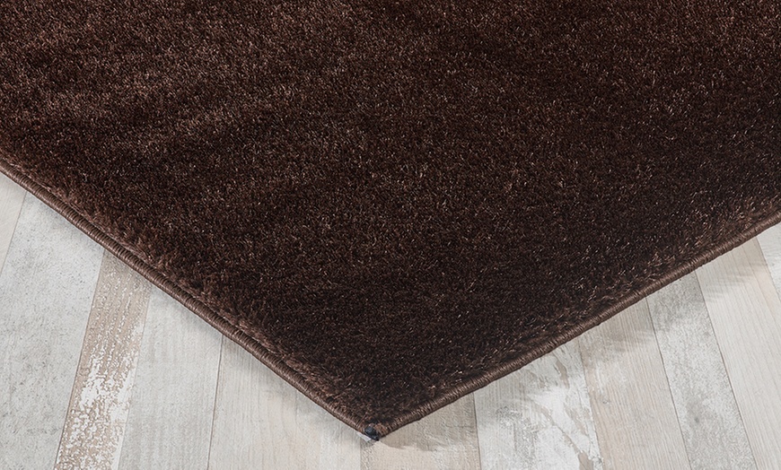 Image 12: Shimmer Soft Shiny Thick Shaggy Rug