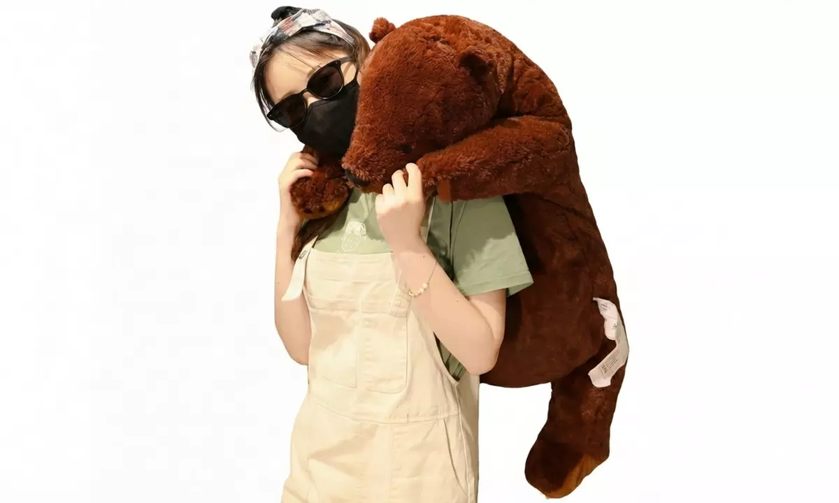 Ultra-Soft Realistic Plush Bear Pillow Toy