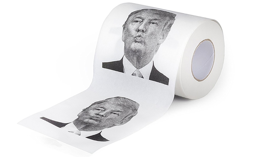 Image 8: Up to Four Donald Trump or Boris Johnson Novelty Toilet Paper Rolls