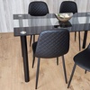 Image 30: Glass Dining Table Set with Chair Options