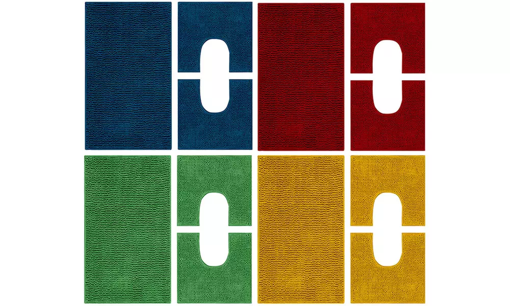 Set 3 pezzi tappeto da bagno