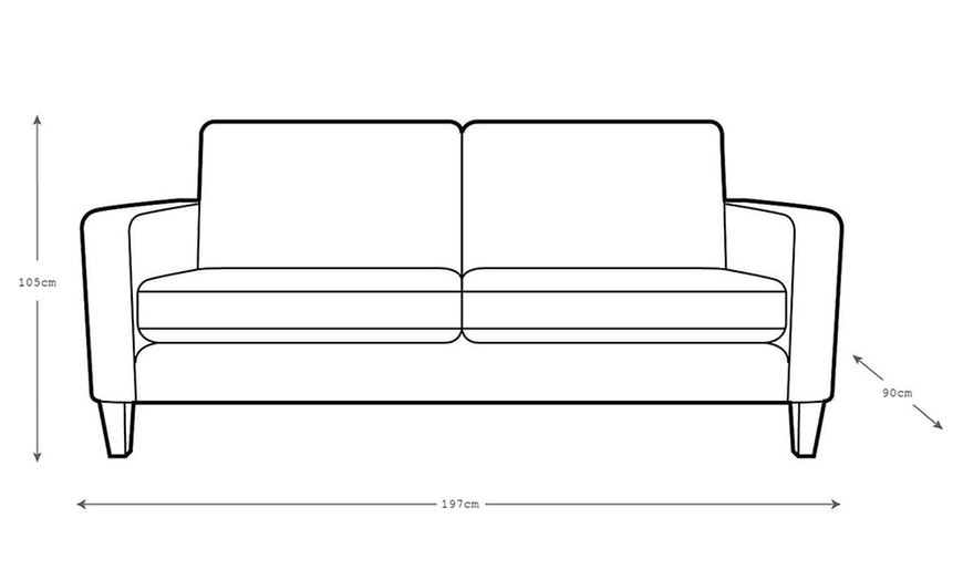 Image 4: Three- and Two-Seater Sofa Set