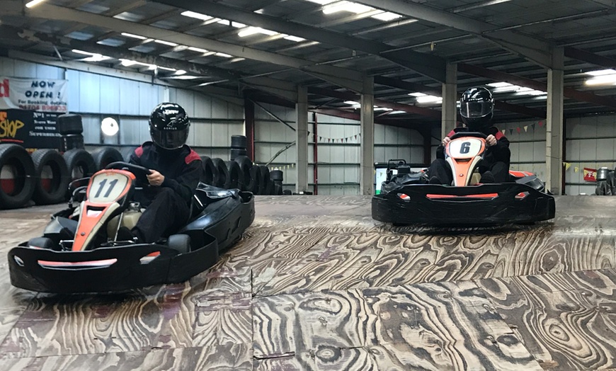 Image 2:  30-Minute Go-Kart Session for One, Two, or Four People
