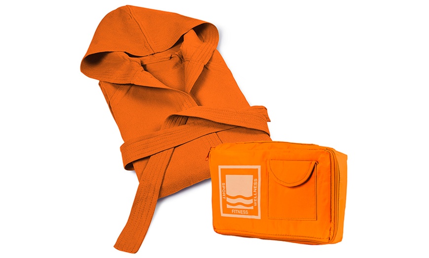 Image 10: Sneldrogend microfiber badjas met capuchon