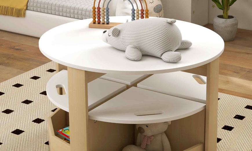 Image 8: AIYAPLAY 5-Piece Kids Table and Chairs Set