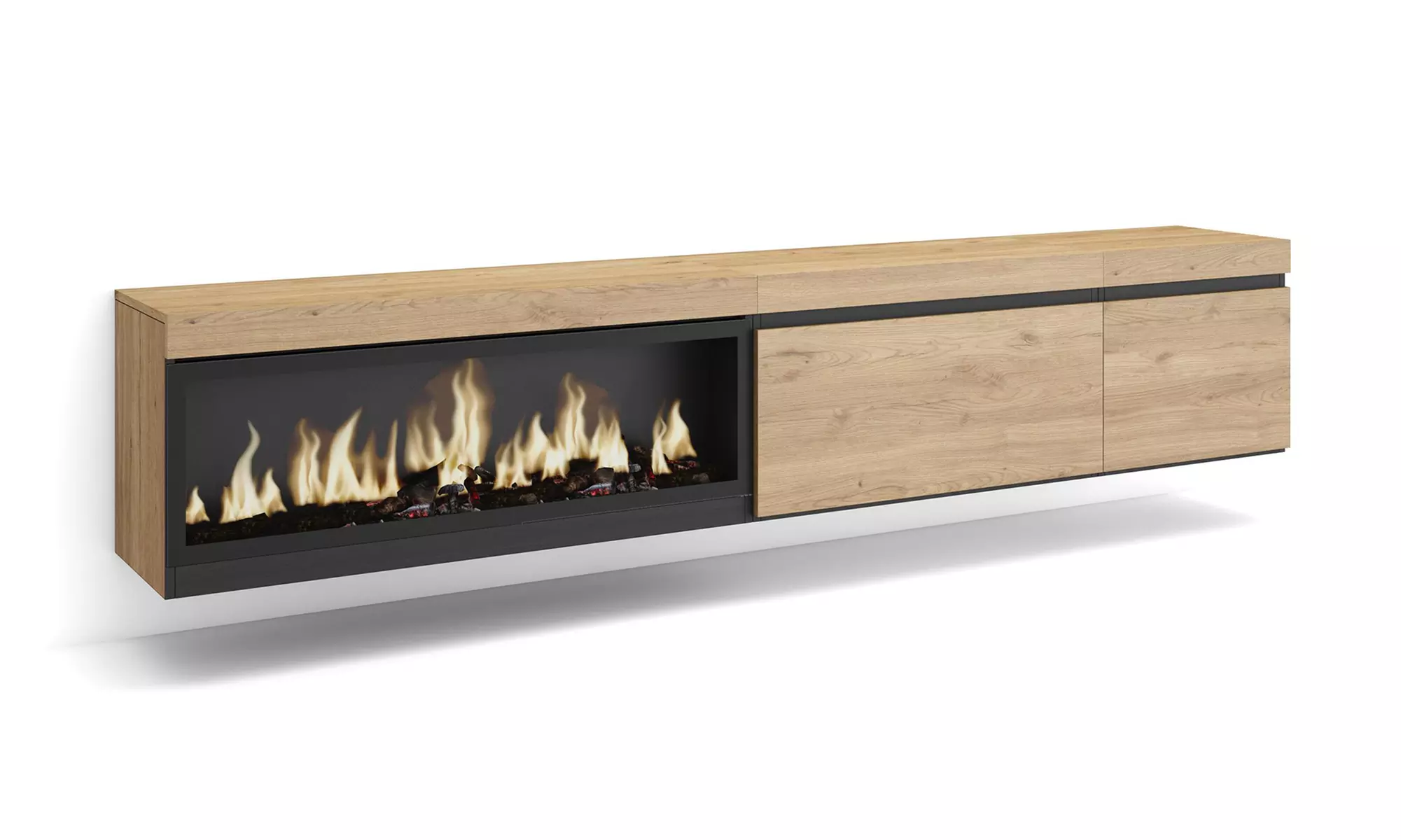 Meuble TV suspendu avec grande capacité de rangement