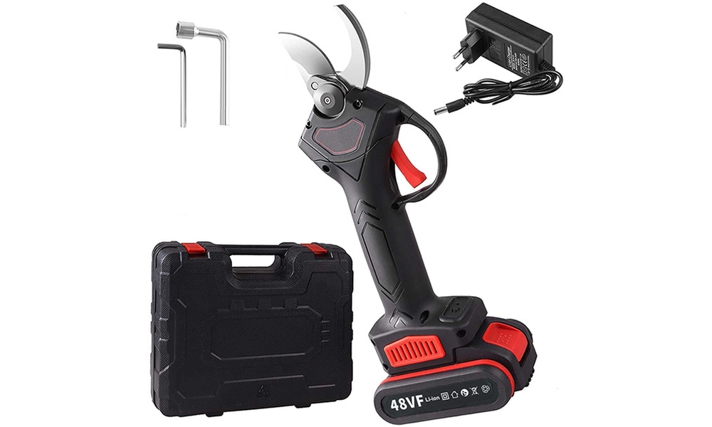 Elektrische Gartenschere inkl. Akku und Aufbewahrungskoffer