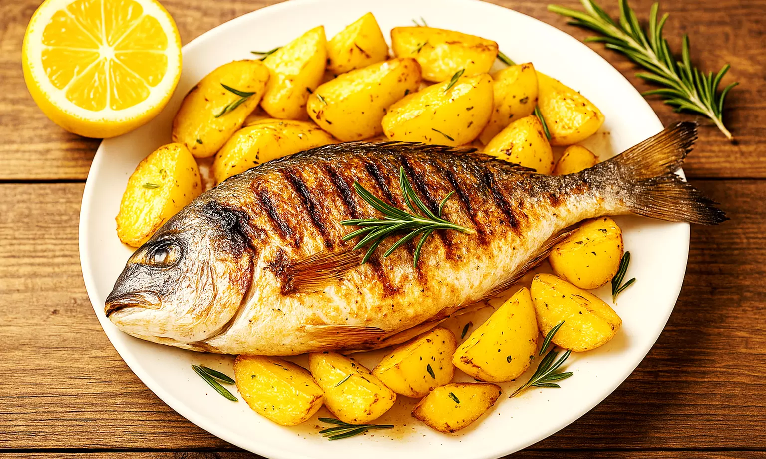 Mediterranes Fischgericht nach Wahl für 1, 2 oder 4 Personen