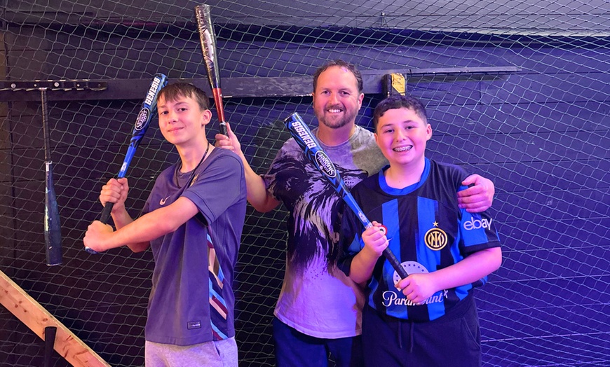 Image 4: Interactive Baseball Experience & 5-in-1 Games Access at 1st Base Bar