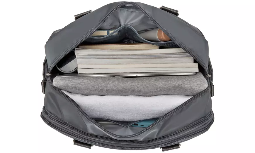 Image 5: 20L Expandable Travel Duffel Bag with Wet-Dry Compartment 