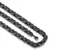Men's Stainless Steel 24 Inch Byzantine Necklace Multiple Styles Available - Second Medium