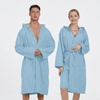 Image 7: Unisex Hooded Bathrobe in Soft Microfiber 