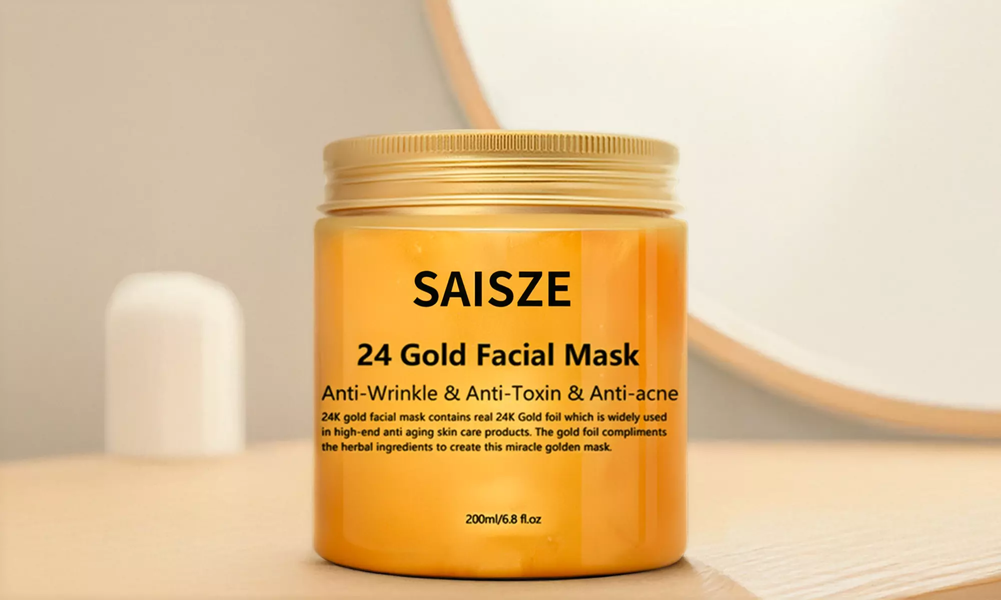 24K Gold Collagen Facial Face Mask Moisture Anti Aging Remove Wrinkle Skin Care