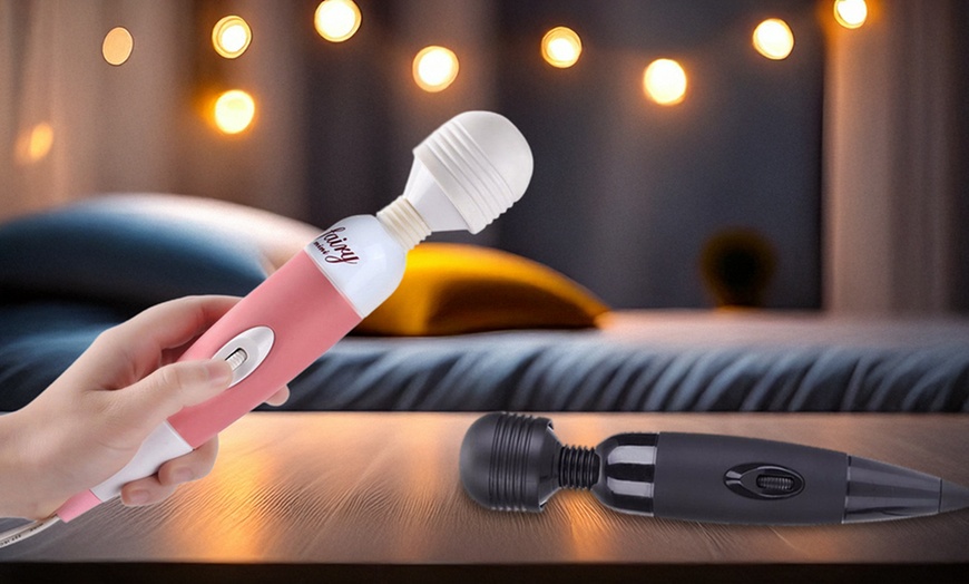 Image 1: Multi Speeds Wired Powerful Handheld Wand Massager