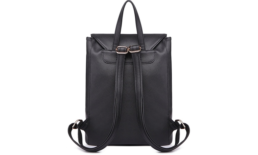 Image 28: MISS LULU Women's Fashion Lightweight Elegant Daily Backpack
