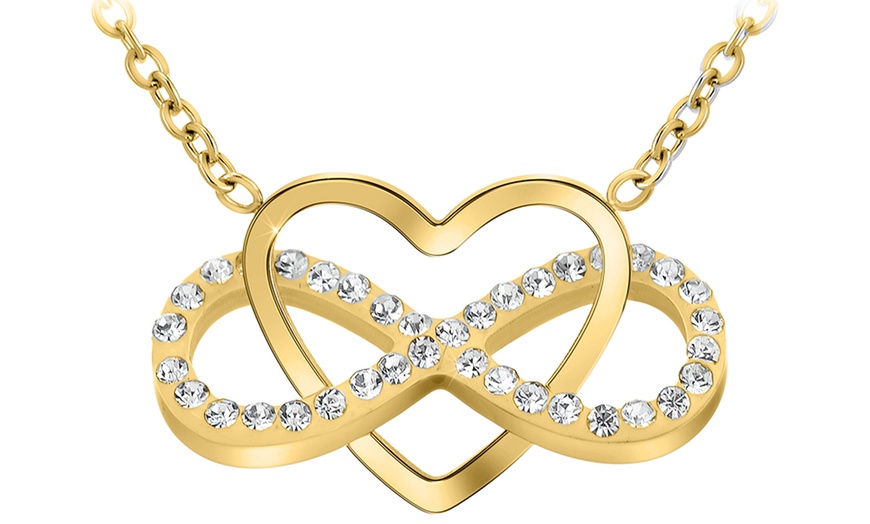 Image 20: Collar con colgante de enlace o corazón de SC Crystal