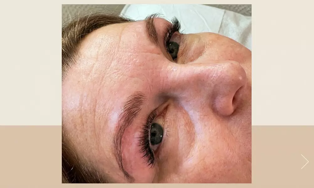 Full Set of Classic or Hybrid Eyelash Extensions in Jet Black or Brown