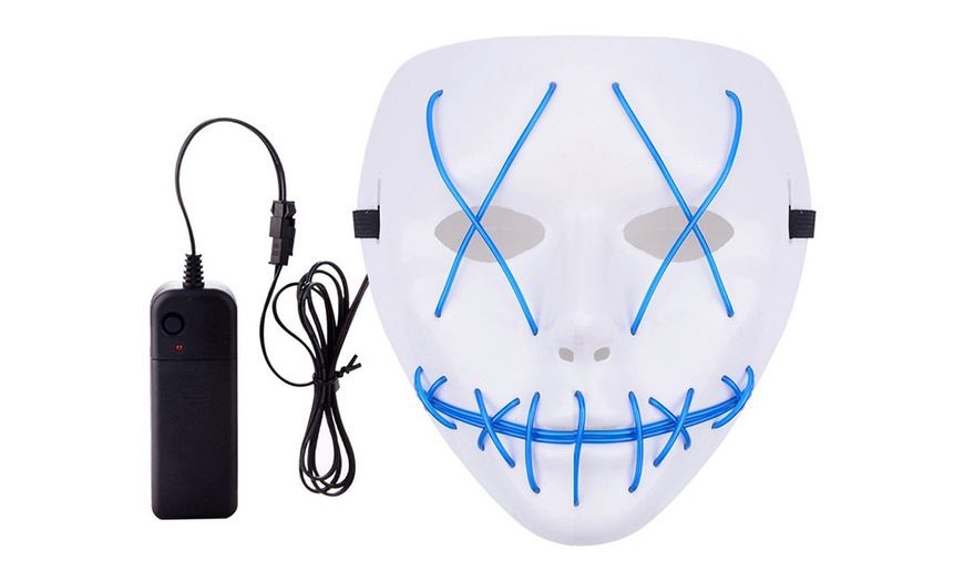 Image 13: Halloween LED Purge Mask Light Up Funny Masks