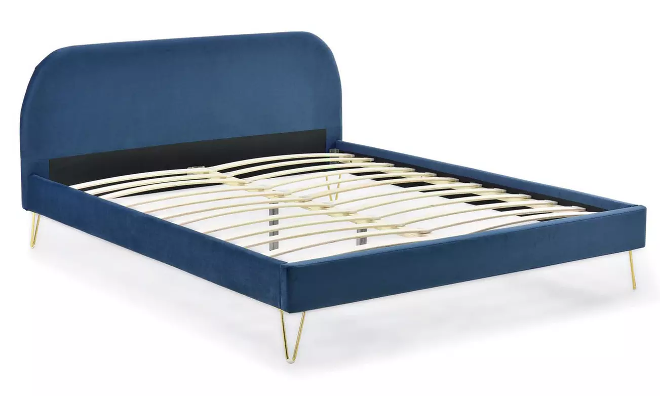 Lit velours "Garbera" 140 x 190 cm ou 160 x 200 cm de Kocoon