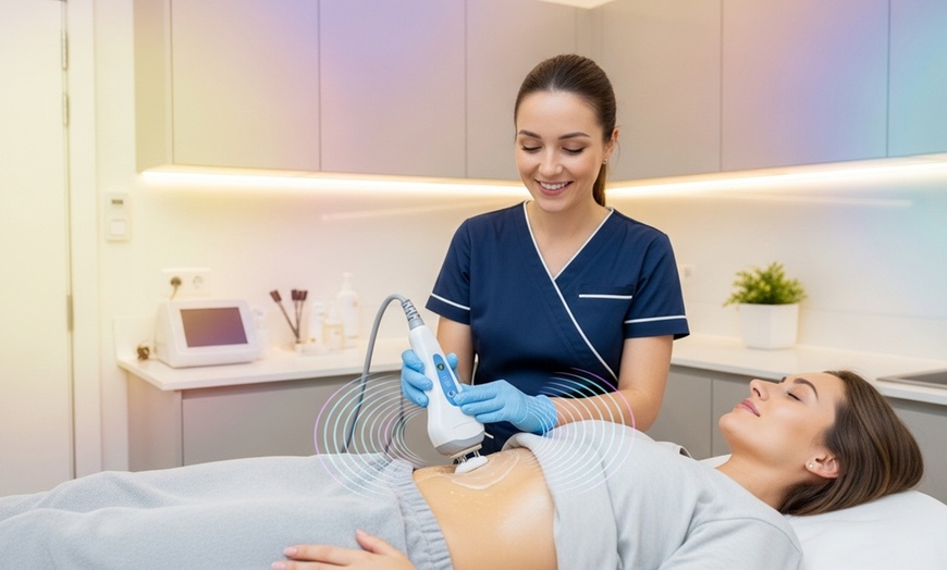 Image 1: Body Sculpting with 2, 4, or 6 Cavitation & Cellulite Sessions