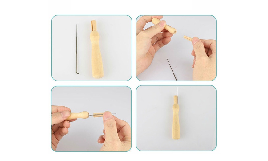 Image 9: 40 Pcs Needle Felting Kit for DIY Wool Felting