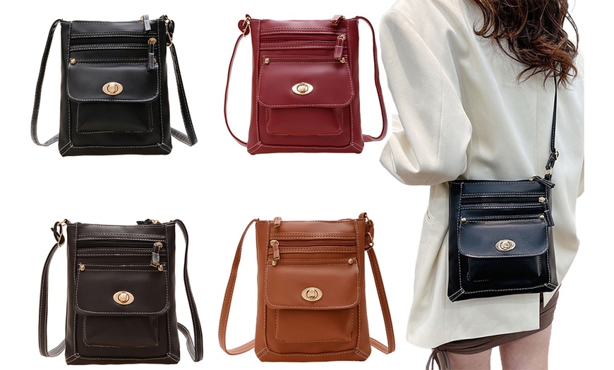Image 2: Women's Vintage Style Crossbody Shoulder Bag