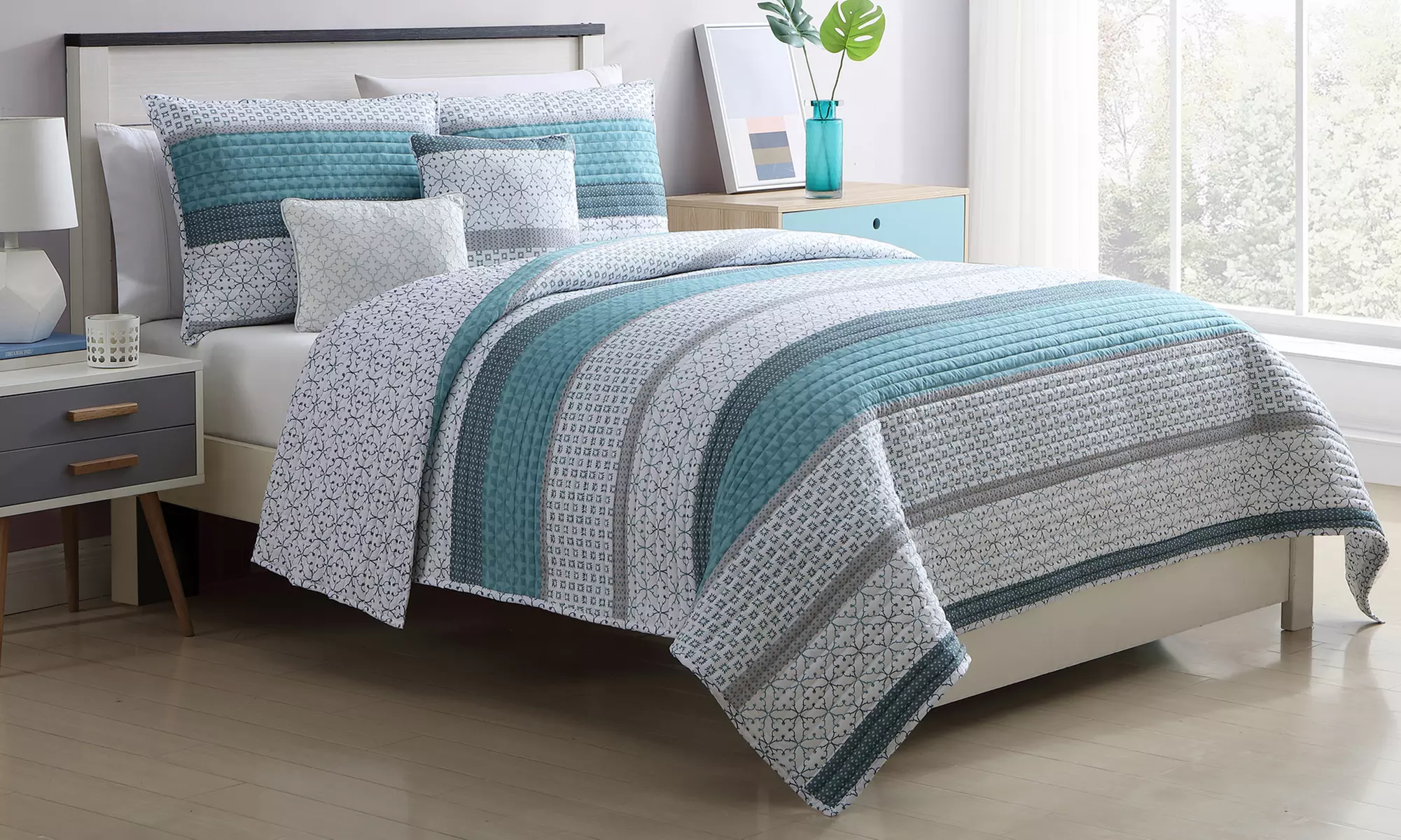 Soft & Lightweight Reversible Quilt Sets (4- or 5-Piece) - Primary Image