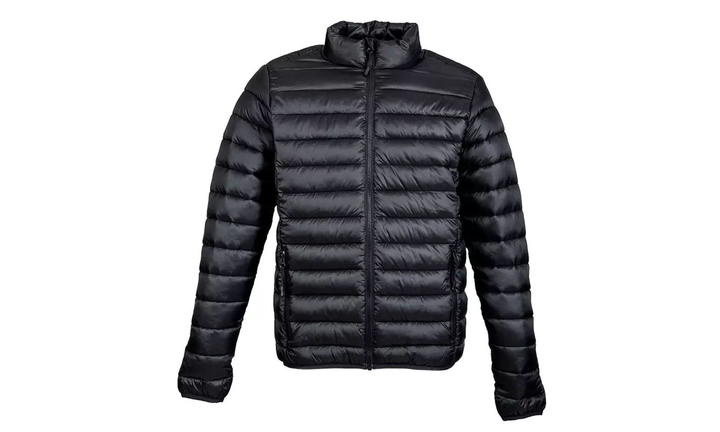 Piumino Uomo Lucido Imbottito Effetto Piuma Idrorepellente 100gr