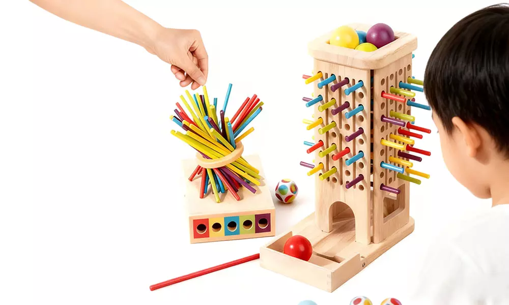 3-in-1 Wooden Stick Pull Game