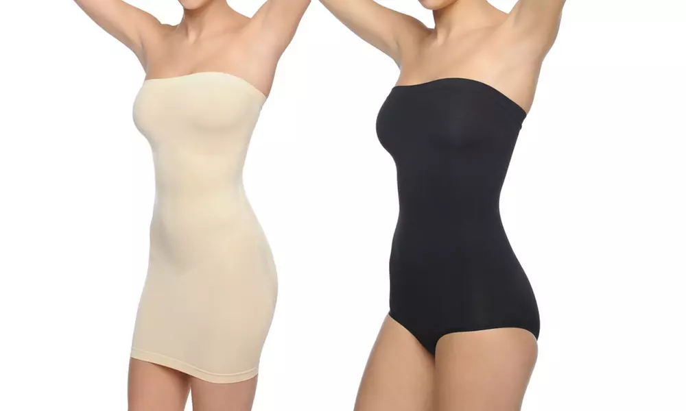 Body Beautiful Seamless Strapless Shapers in Regular and Plus Sizes - Primary Image