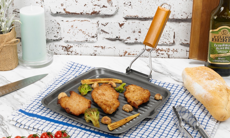 Image 7: Homiu Non-Stick Carbon Steel Griddle Pan