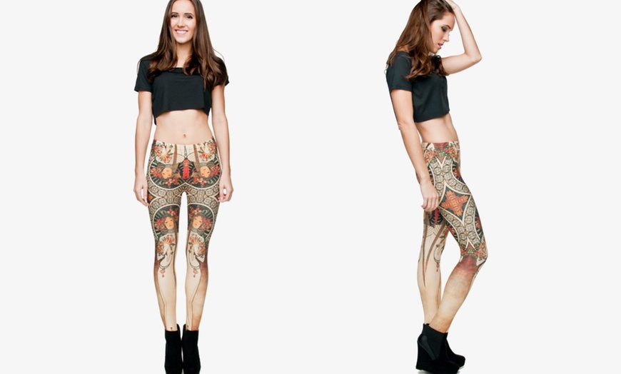 Image 28: Kukubird Novelty Leggings