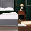Image 2: Plush Wing Divan Bed with Sprung Memory Mattress and Optional Storage