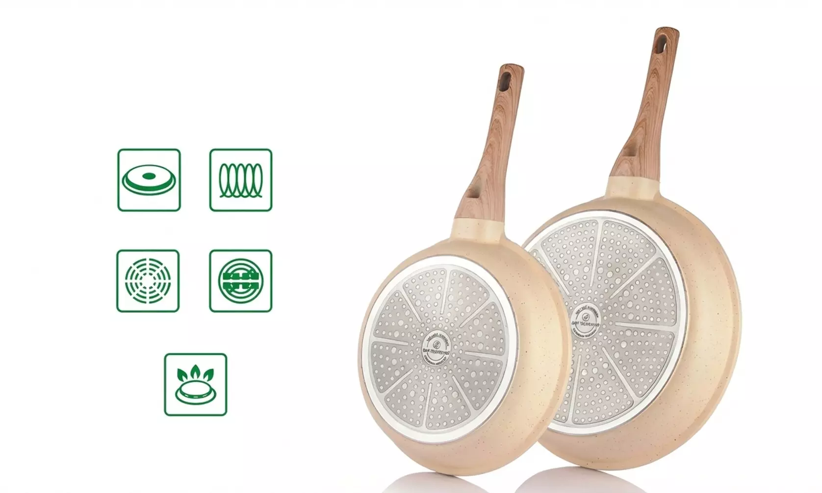 Batterie de cuisine 15 pièces en granit "Just perfecto"