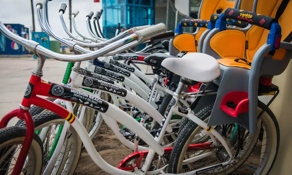 Get Full Day Bike or Beach Cruiser, Kids Bike, or Roller Blade Rental