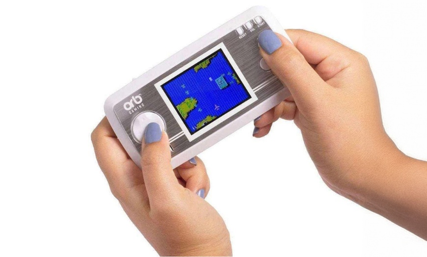 Image 1: Thumbs Up Retro Handheld Console