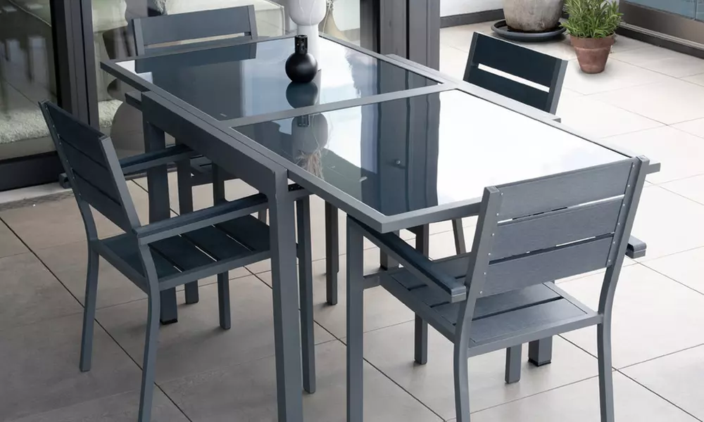 Salon de jardin "Verano" avec table extensible de Home Deluxe